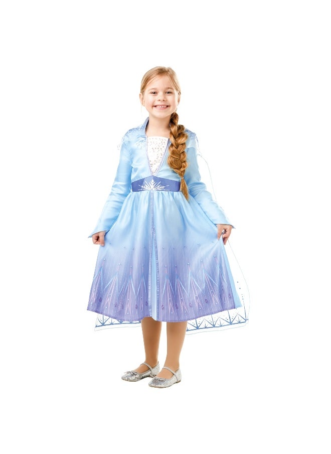 RUBIE'S Disney Frozen 2 Elsa's Travel Dress Kids' Costume (Small) 