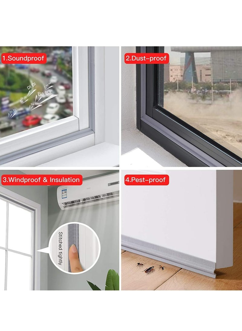 Self-Adhesive Draft Excluder  Soundproof Seal Strip, 13.12Ft, for Windows  Doors - Image 3