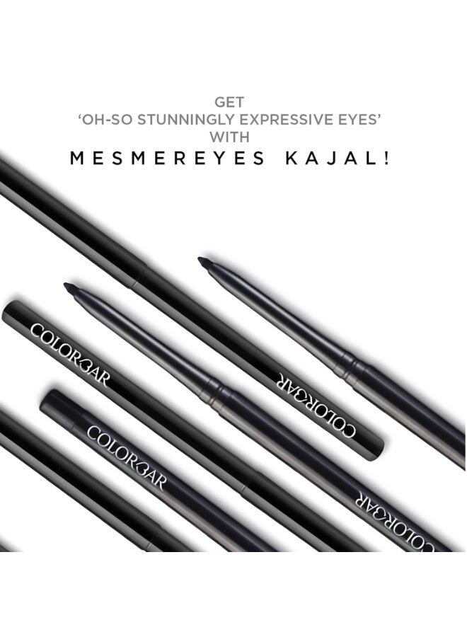 Colorbar Mesmereyes Opaque Pencil Kajal, Black 001, 0.35G | Moisturizing| Smudgeproof | Long Lasting - Image 4