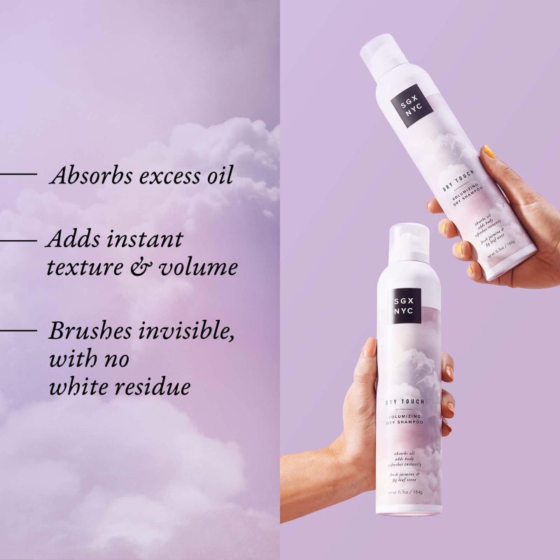 SGX NYC Dry Touch Volumizing Dry Shampoo - Paraben Free, Vegan Dry Shampoo Spray Absorbs Excess Oil - Fresh and Bouncy Hair with No Residue - 6.5 oz - Image 3