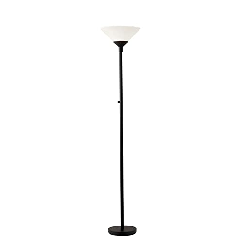 Adesso Home 7500-01 Transitional Two Light Floor Lamp from Aries Collection in Black Finish, 73 - Image 1