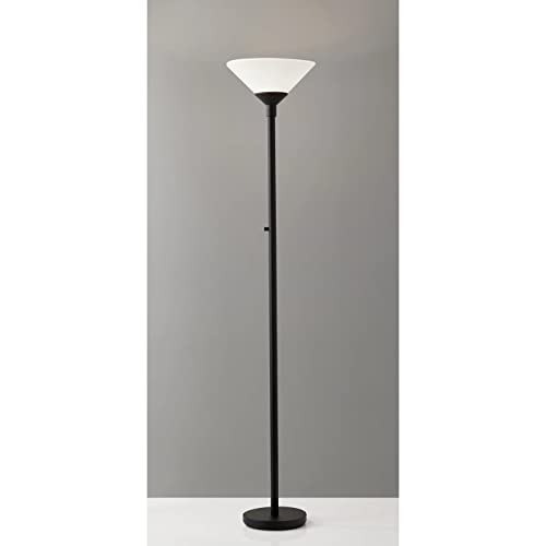 Adesso Home 7500-01 Transitional Two Light Floor Lamp from Aries Collection in Black Finish, 73 - Image 3