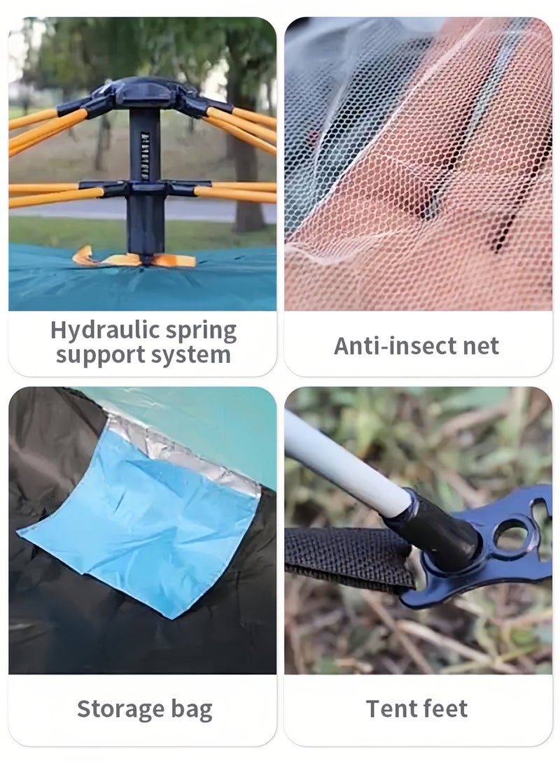 Snooe Pop Up Tent with Double Doors – Lightweight & Waterproof Instant Camping Tent for 3-4 People – Ideal for Garden, Picnic, Hiking – Spacious 200×210×135cm - Image 4