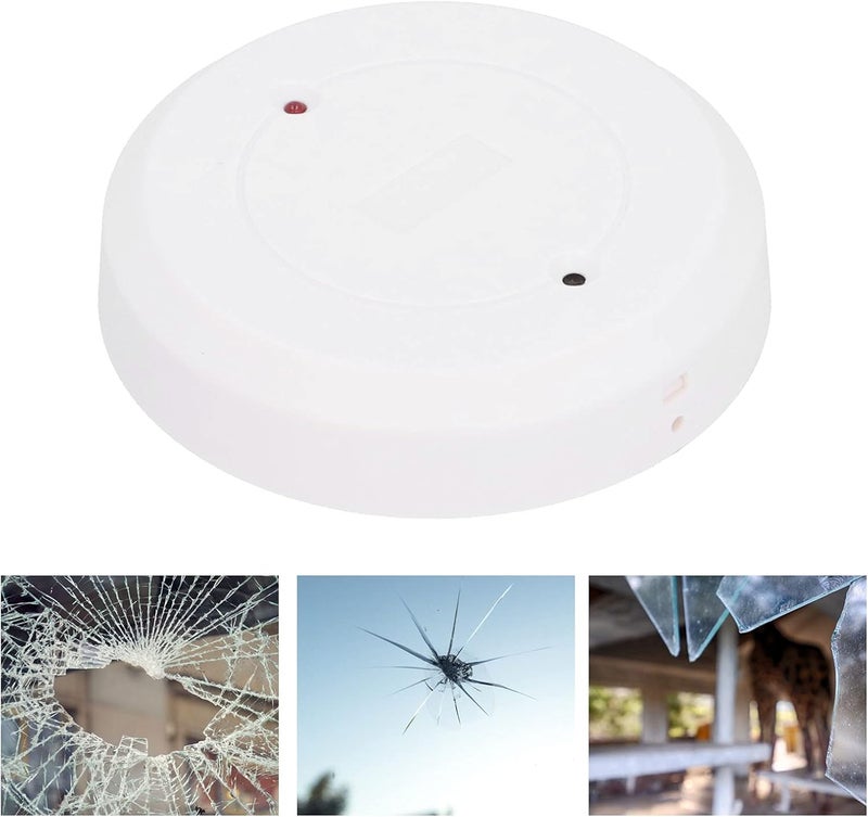 klarako Wired Glass Break Detector, Adjustable Sensitivity Door Window Break‑in Sensor with Tamper Alarm, Ceiling/Wall Mount - Image 2