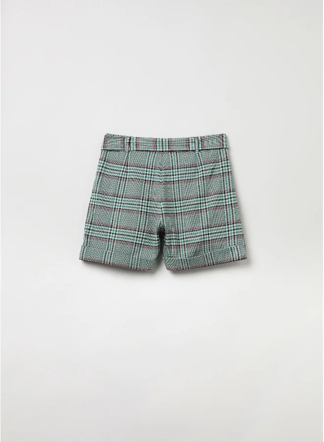 او في اس Ovs Girls Tartan Check Tie Waist Short