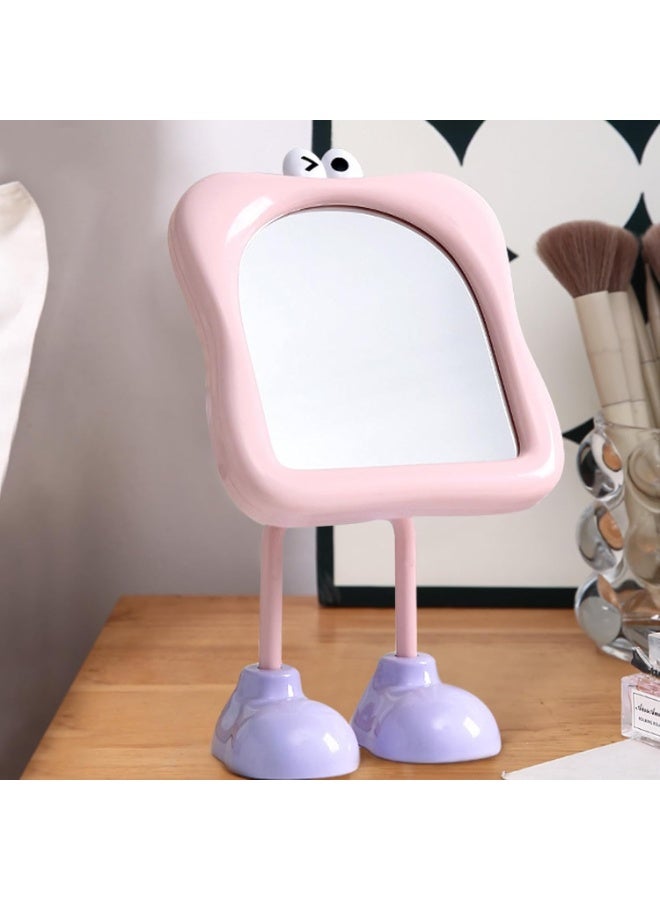 Table Desk Vanity Makeup Mirror with Stand Portable Adjustable Angle Tabletop Mirror for Home Decor - Image 3