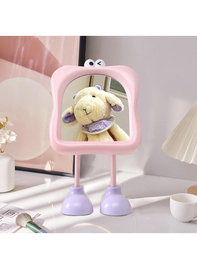 Table Desk Vanity Makeup Mirror with Stand Portable Adjustable Angle Tabletop Mirror for Home Decor - Image 4