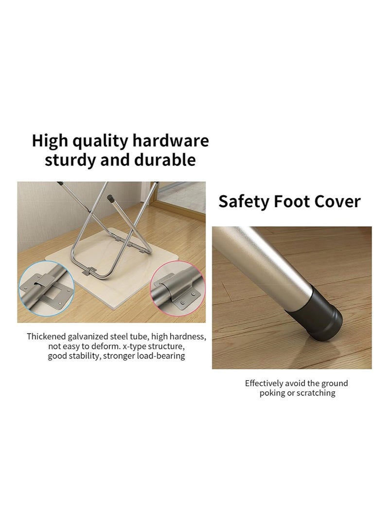 TAPIT 60x60x72cm Folding Dining Table, Lightweight Outdoor Camping Table, Durable and Sturdy Foldable Table for Home, Party, Game  (Black) - Image 4