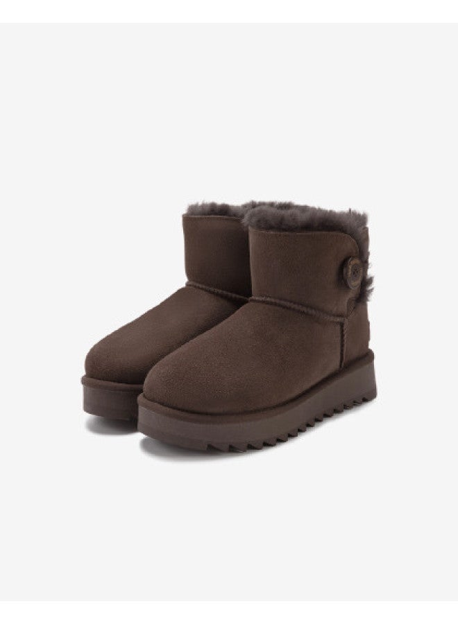 Hush Puppies Winter New Versatile Casual Snow Boots Fleece Warm Ankle Boots Outdoor Non-freezing Feet Cotton Boots - Image 1