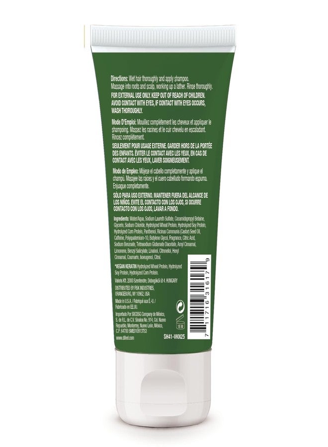 Difeel Vegan Keratin Anti Frizz Smoothing Shampoo - Travel Size 2.5 Ounce - Image 2
