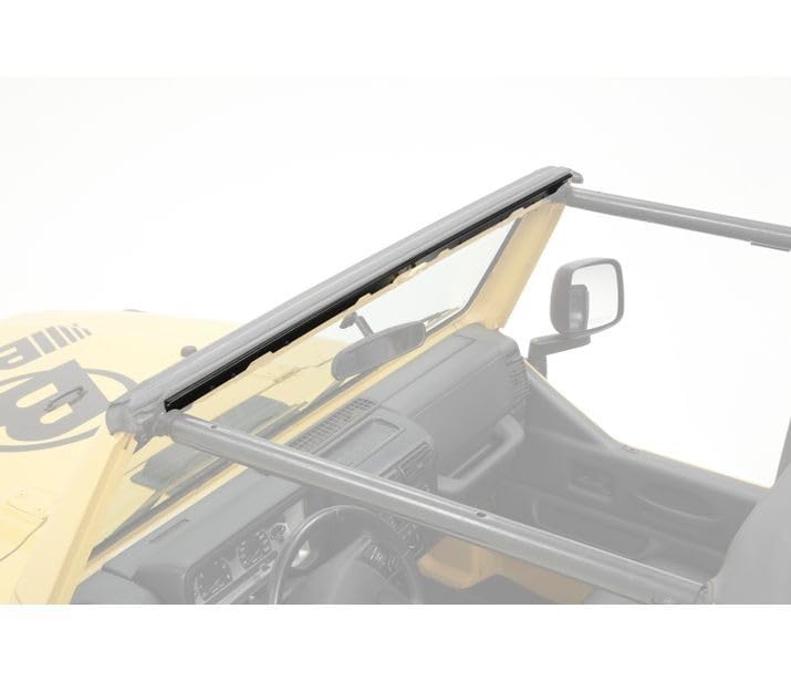 Bestop 5121001 Windshield Channel - Jeep 1997-2002 Wrangler, Black - Image 2