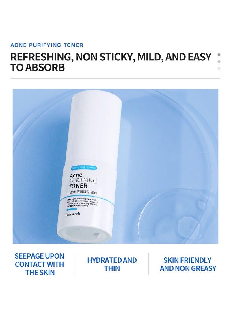 DELEVENTH DEleventh Korean Brand Acne Purifying Toner 30ml / with Salicylic Acid and Botanical Extracts for Anti-Acne, Soothes, Unclogs Pores, Controls Oil and Maintain a Fresh, Blemish-Free Complexion  - Image 5