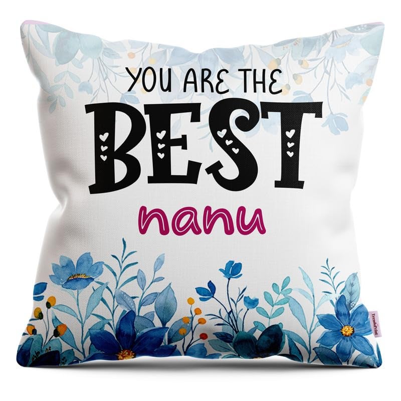 TrendoPrint TrendoPrint Nanu Cushion Cover with Filler 12x12 Inches DB1066  - Image 1