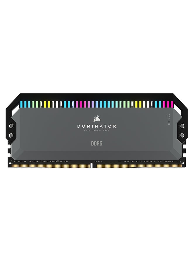 CORSAIR DOMINATOR PLATINUM RGB DDR5 64GB (2x32GB) DDR5 6600 (PC5-52800) C32 1.4V Intel XMP Memory Grey - Image 3