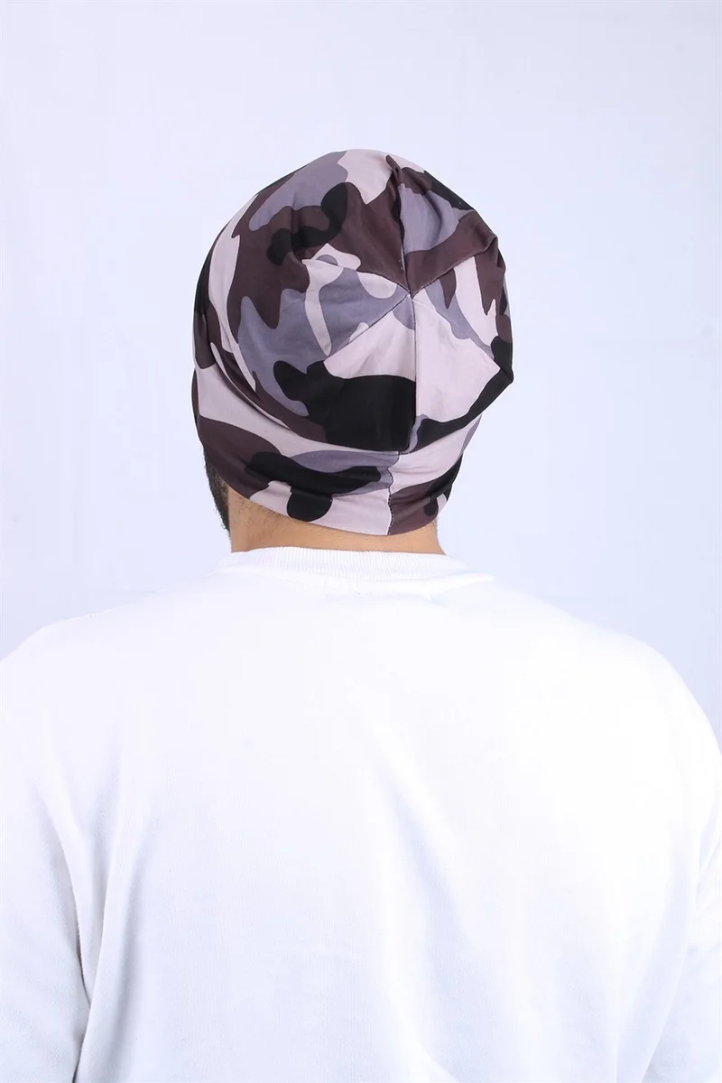 كابيلو Camouflage Patterned Combed Cotton Unisex Beret - CPLPNKMR2
