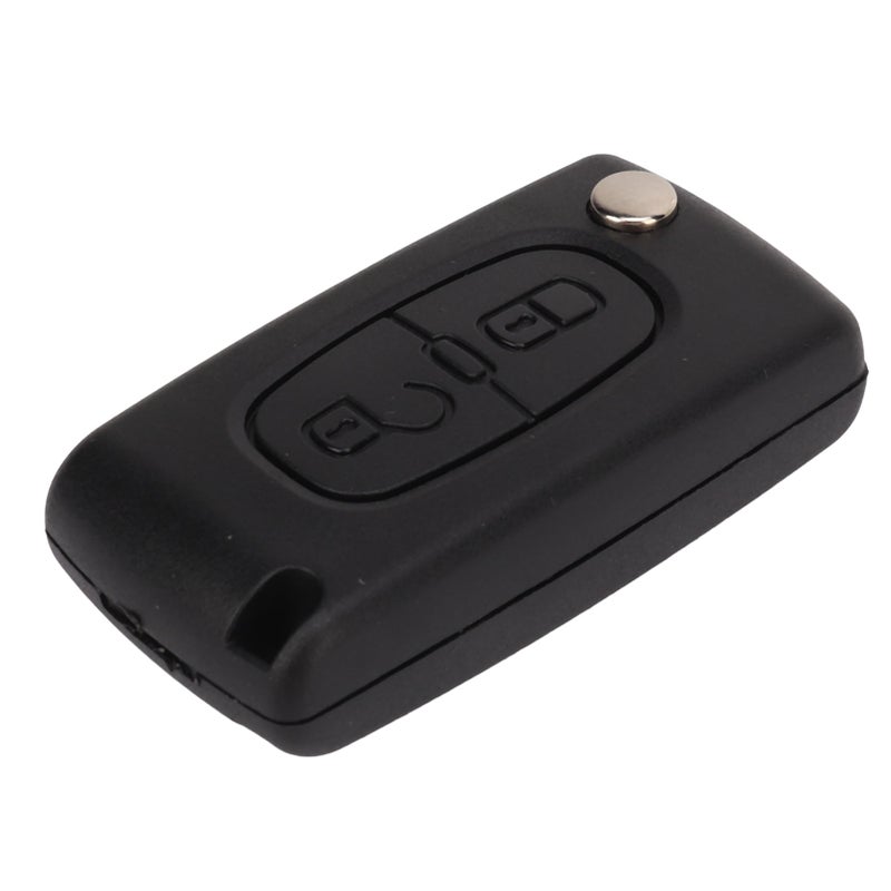 2 Button Flip Remote Key Case Black Easy to Carry Replacement for Peugeot 107 207 307 307cc 308 SW 407 607 Slotted Blade CE0536‑HU83 - Image 5