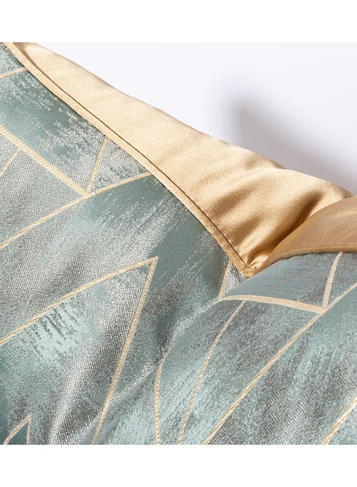 Modern Light Luxury Simple Pillow Hotel Blue Series Cushion Gold Luxury Apartment Bedding Pillow Set  - Image 2