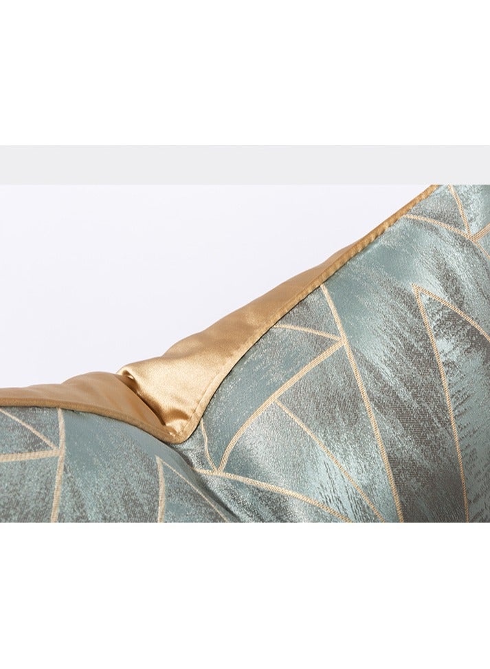 Modern Light Luxury Simple Pillow Hotel Blue Series Cushion Gold Luxury Apartment Bedding Pillow Set  - Image 5