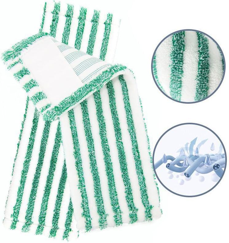 Rinakou Libman Wet & Dry Microfiber Mop Refills - 2 Pack Reusable Washable Microfiber Cloth Mop Head Pads for Wet and Dry Use - Image 5
