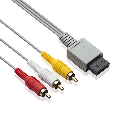 TENINYU 6FT AV Cable for Wii Wii U, Composite 3 RCA Gold-Plated Cable Cord Wire Main 480P Compatible with Wii/Wii U TV HDTV Display - Image 2