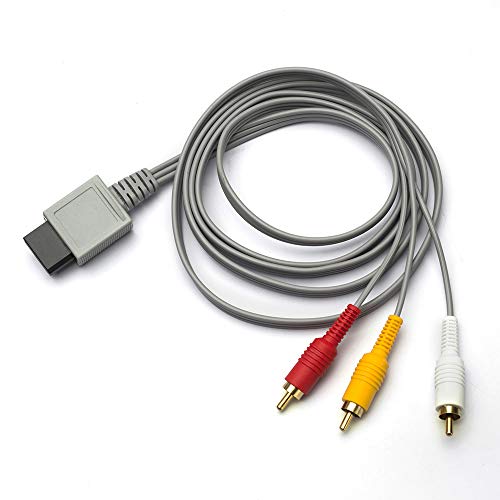 TENINYU 6FT AV Cable for Wii Wii U, Composite 3 RCA Gold-Plated Cable Cord Wire Main 480P Compatible with Wii/Wii U TV HDTV Display - Image 5