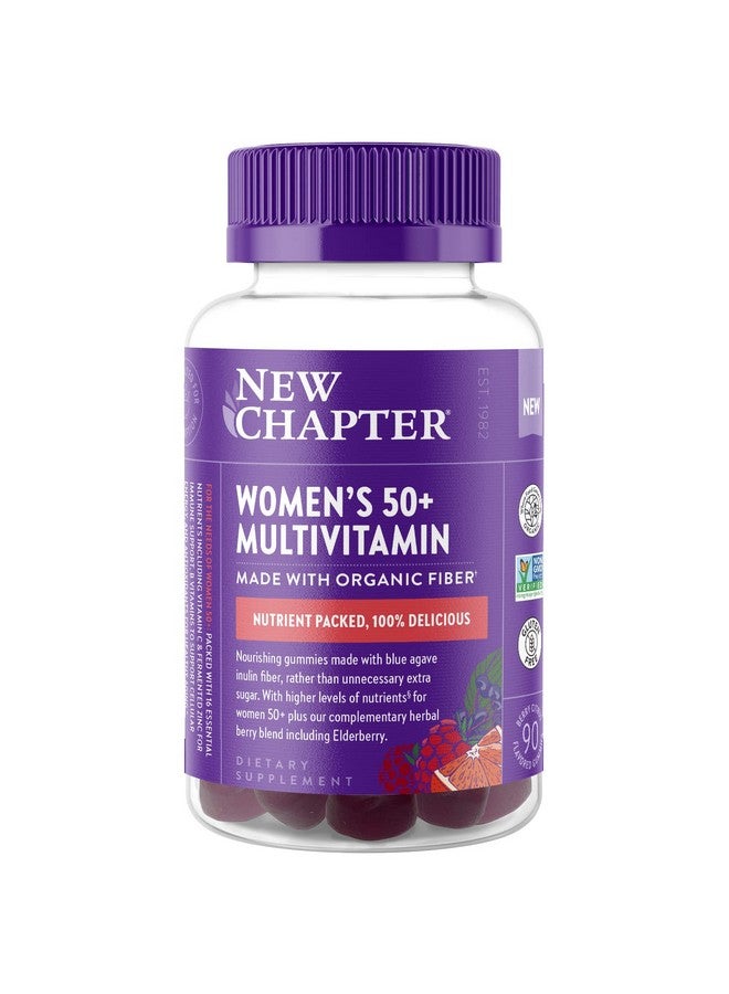 New Chapter Women’S 50+ Multivitamin Gummies 66% Less Sugar Women’S Healthy Aging Gummy Vitamins With Vitamin C B Vitamins & Zinc Nongmo Gluten Free Berry Citrus Flavored 90 Ct - Image 1