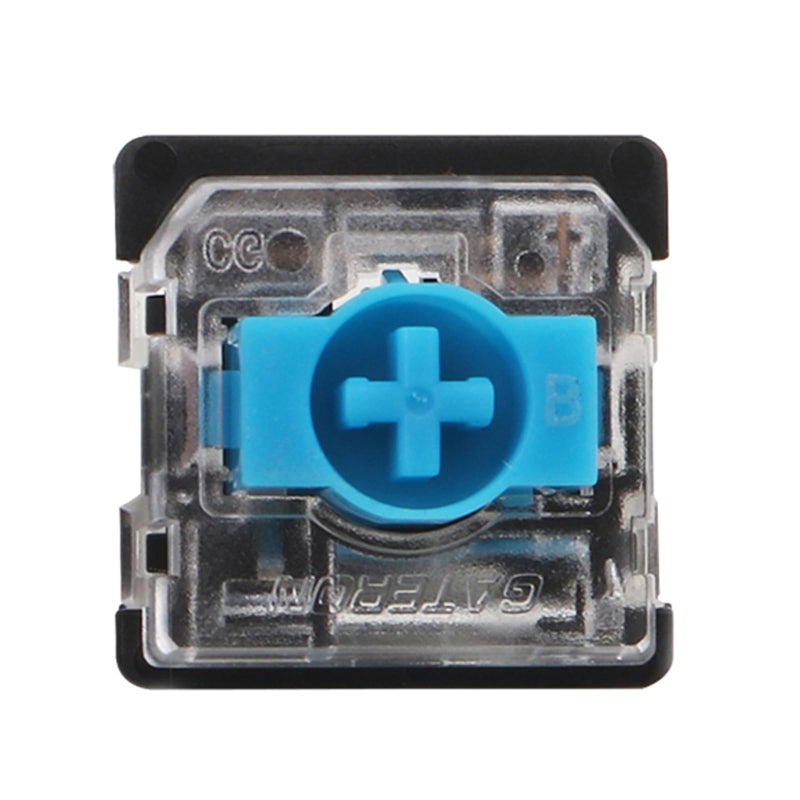 GATERON KS-33 Low Profile 2.0 Keyboard Switches, 3 Pin Black Bottom Factory Pre-lubed for Low Profile MX Mechanical Keyboard (Blue, 35PCS) - Image 4