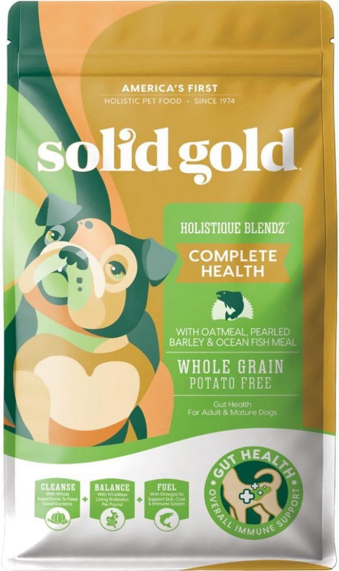 Solid Gold Dog Dry Food Holistique Blendz with Oatmeal Pearled Barley & Ocean Fish Meal - 1.81 Kg - Image 1
