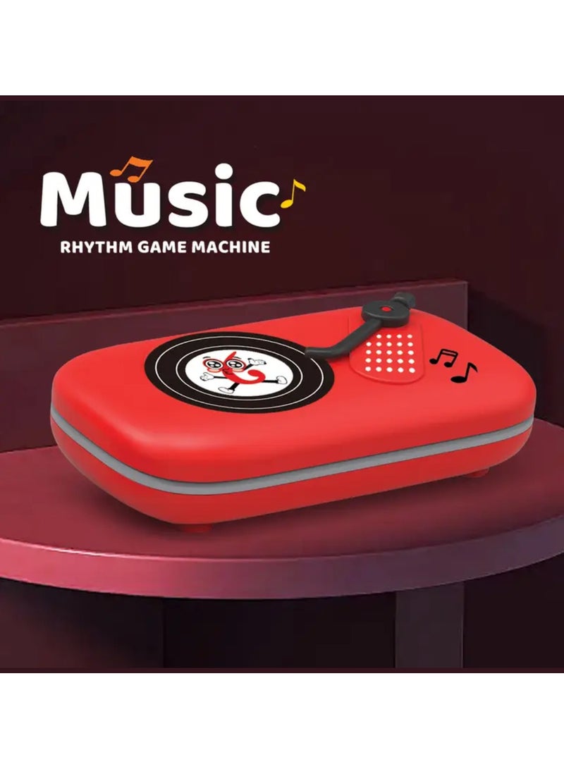 Digi Core آلة لعبة ألغاز إيقاعية موسيقية إلكترونية، لعبة تعليمية مونتيسوري مع 7 أوضاع لعب، بيانو جيب محمول، لعبة حسية سريعة الدفع للأطفال، لعبة تعليمية للسفر، تصميم بدون بطاريات، أحمر - Image 2