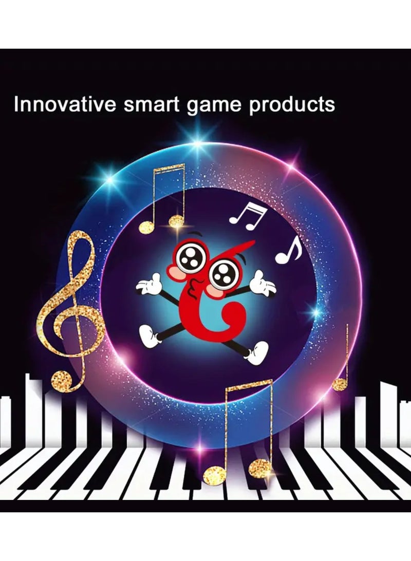 Digi Core آلة لعبة ألغاز إيقاعية موسيقية إلكترونية، لعبة تعليمية مونتيسوري مع 7 أوضاع لعب، بيانو جيب محمول، لعبة حسية سريعة الدفع للأطفال، لعبة تعليمية للسفر، تصميم بدون بطاريات، أحمر - Image 5