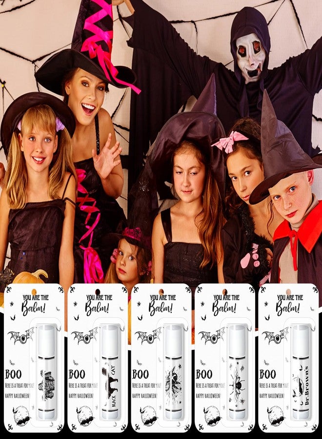 Sacubee 60 Pcs Halloween Party Favors Bulk Skull Lip Balms Gifts Vintage Spooky Halloween Party Gifts Appreciation Goodies Stuffers Small Thank You Presents for Women Men Staff Coworkers Adults - Image 4