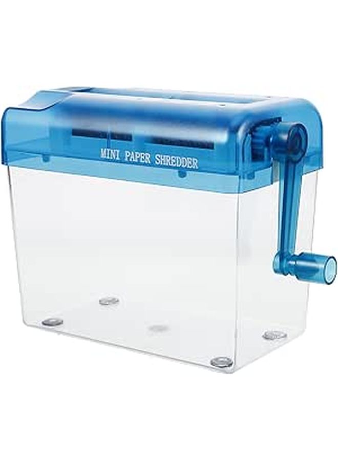A6 Manual Desktop Paper Shredder Mini Hand Cutter Home Office Portable Document Shredder - Image 1