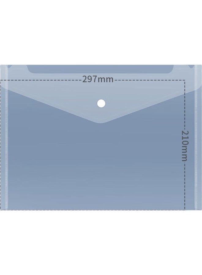 Simaa [Super Popular] 20-Pack A4 Button Closure Transparent File Folders For Students, Thick Waterproof Subject Exam Paper Storage Pouches, Office Document Folders 21226 - Image 1