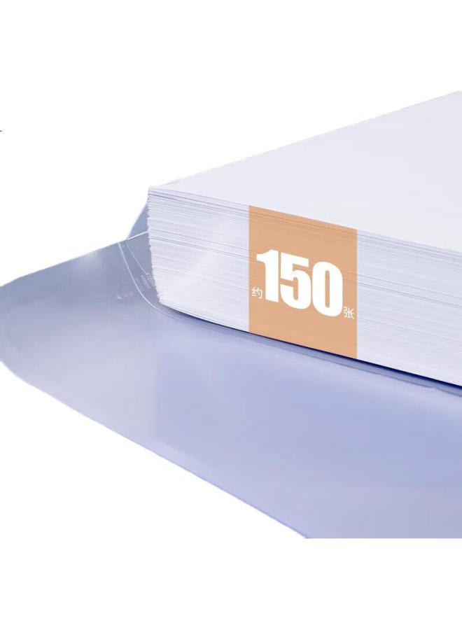 Simaa [Super Popular] 20-Pack A4 Button Closure Transparent File Folders For Students, Thick Waterproof Subject Exam Paper Storage Pouches, Office Document Folders 21226 - Image 3