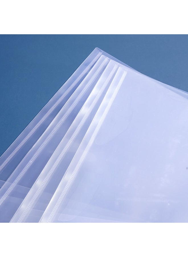 Simaa 20-pack A4 Button Closure Transparent File Folders For Students, Thick Waterproof Subject Exam Paper Storage Pouches, Office Doent Folders 21226 - Image 5