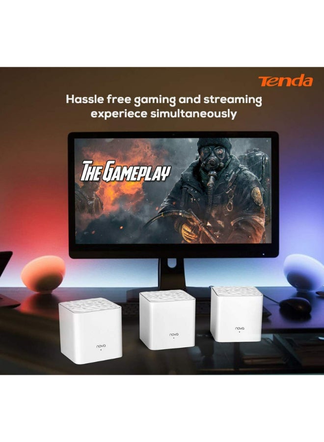 Tenda MW3 AC1200 Whole Home Mesh WiFi System (3-Pack) White - Image 2