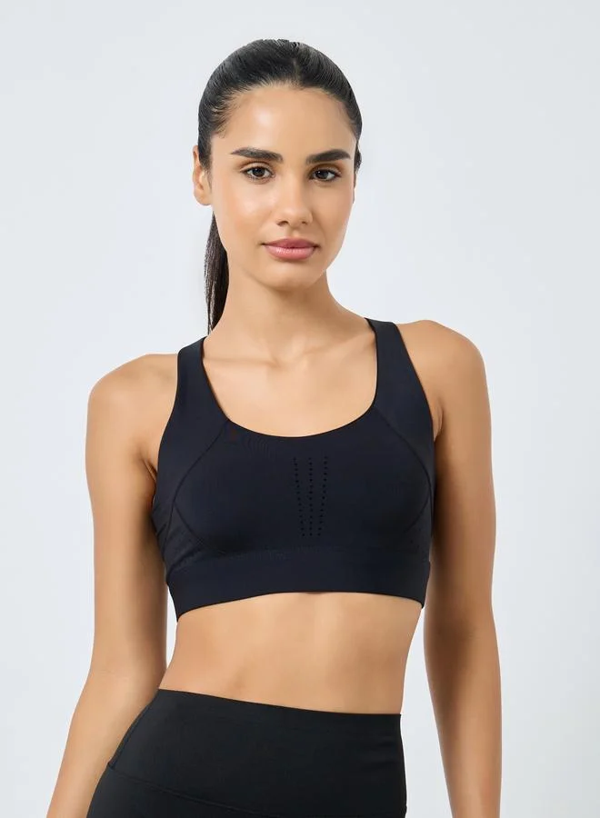 ستايلي اكتيف صدرية رياضية ريسر باك بعين وخطاف للغلق