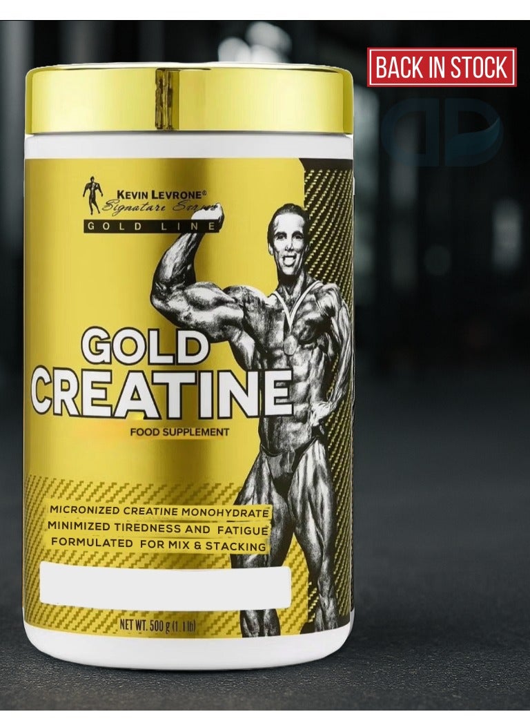 Kevin Levrone Gold Creatine Monohydrate Micronized 100 Servings 500 Grams, Unflavoured - Image 1