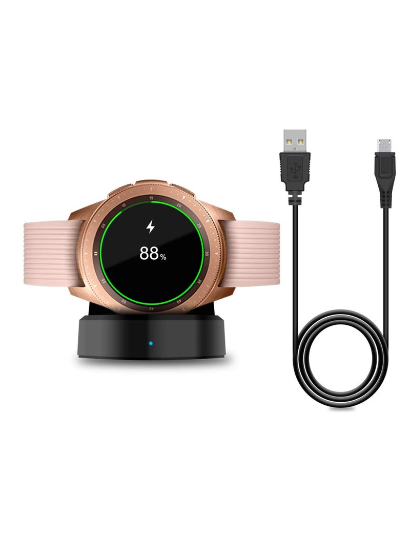 Zaboon Charger Compatible With Samsung Galaxy Watch 42Mm/46Mm, Upgraded Charging Cradle Dock For Samsung Galaxy Watch Sm-R800/R810/R815 Smart Watch Charger (Not For Active), Black - Image 1