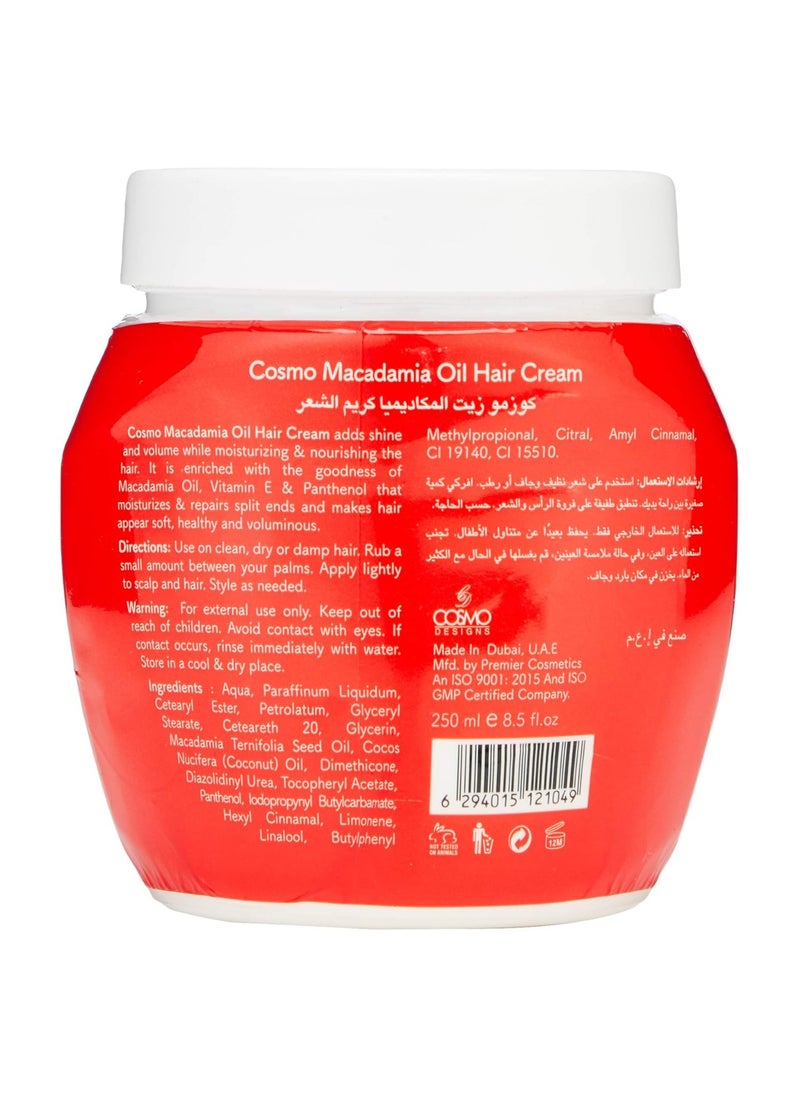 COSMO Macadamia Oil Hair Cream Damage Repair 250ML  - Image 2