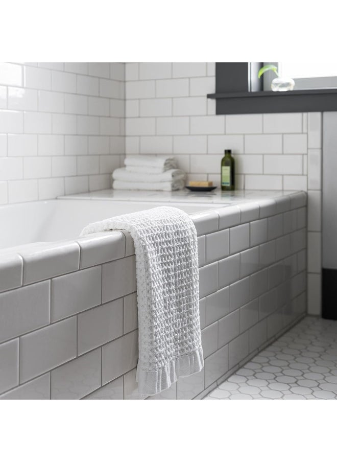 onsen (Bath Sheet, White) - The Onsen Bath Sheet - 100% Supima Cotton, Lightweight, XL Towel, White  - Image 2