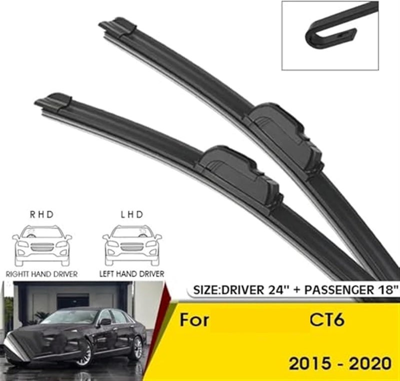 Wivplex Front Wiper Blades for Cadillac CT6 (2015-2020) - Image 5