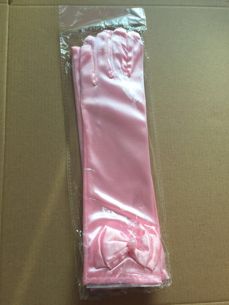 Generic Kids Cartoon Crown Wand Hair Accessory Pink bow gloves
