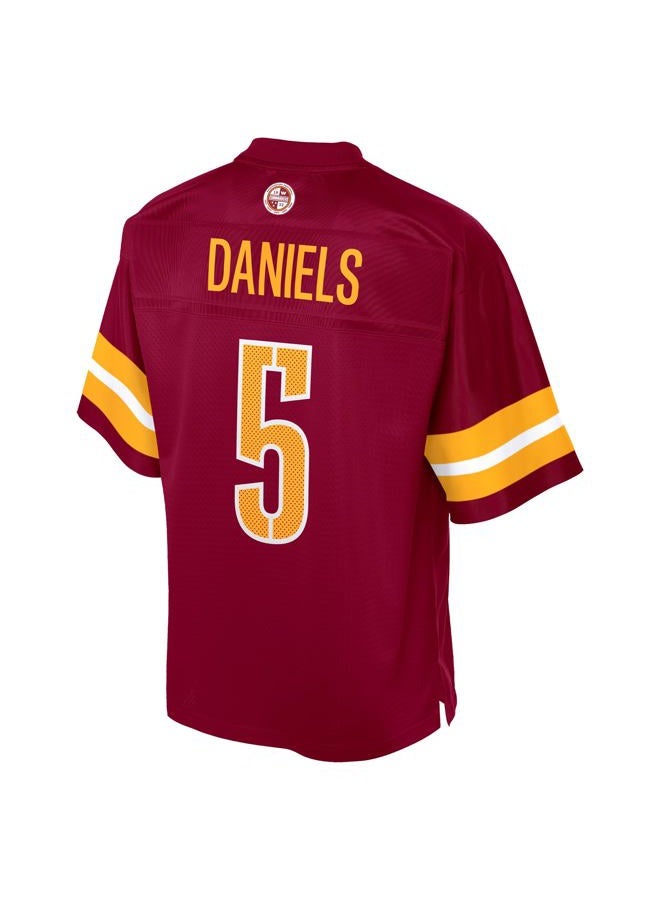 NFL PRO LINE Men's Jayden Daniels Burgundy Washington Commanders Pro Line Jersey - Image 3