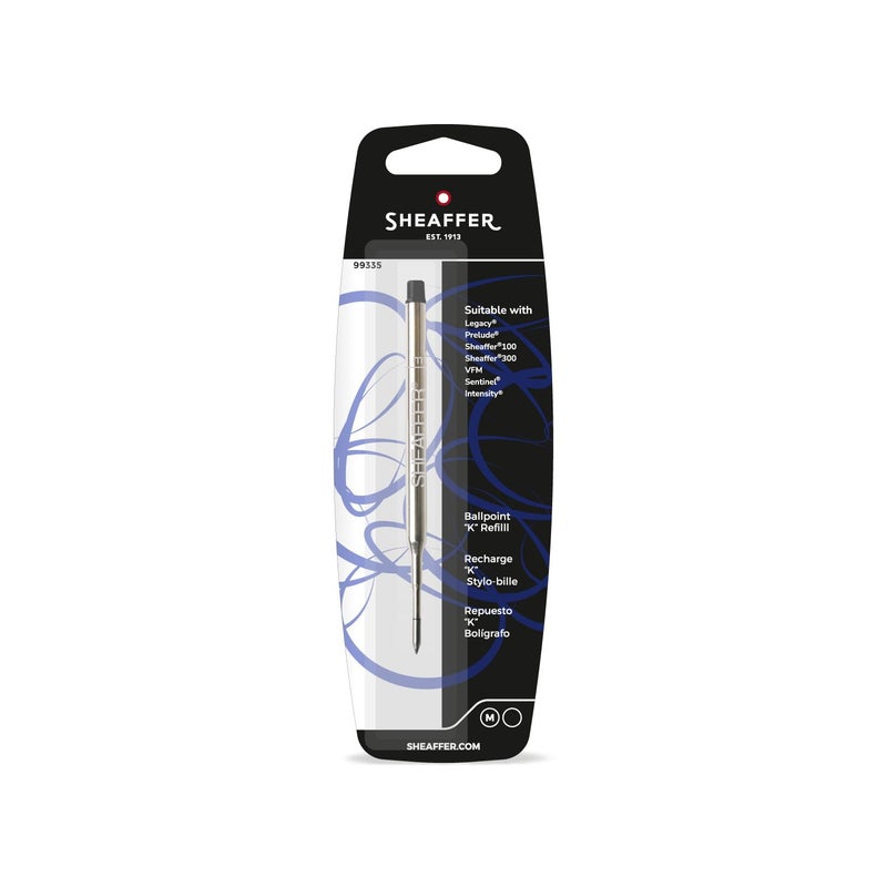 Sheaffer Ballpoint Refill K Style - Black Medium | Compatible with VFM, Sentinel, SH100, SH300, Reminder, ICON Ballpoint Collections - Image 4
