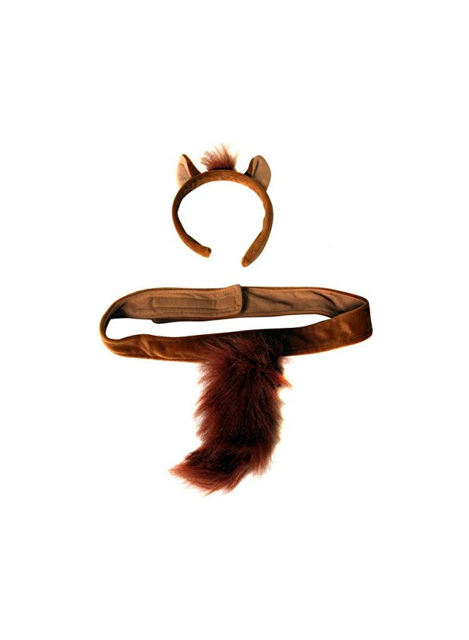 Making Believe Plush Horse Headband Ears and Tail Costume Set - Image 1