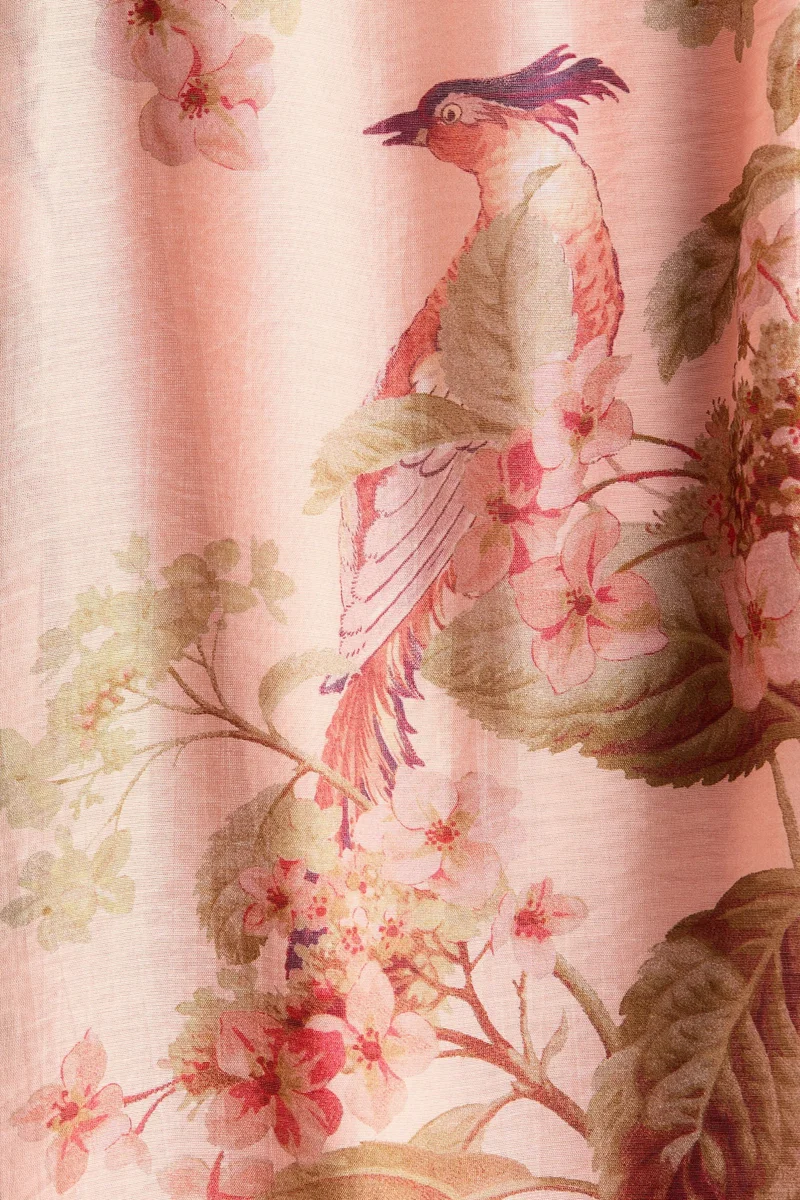 اتش اند ام تنّورة واسعة مُزين بطبعة