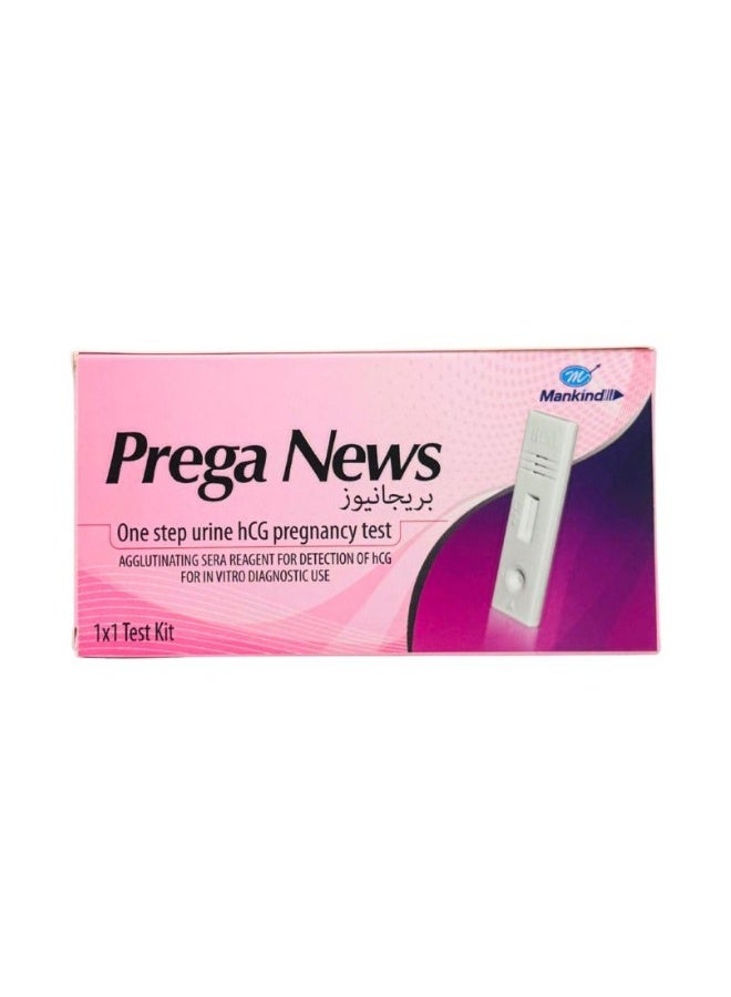 Prega News One step urine hcg pregnancy test - Casette - Image 1
