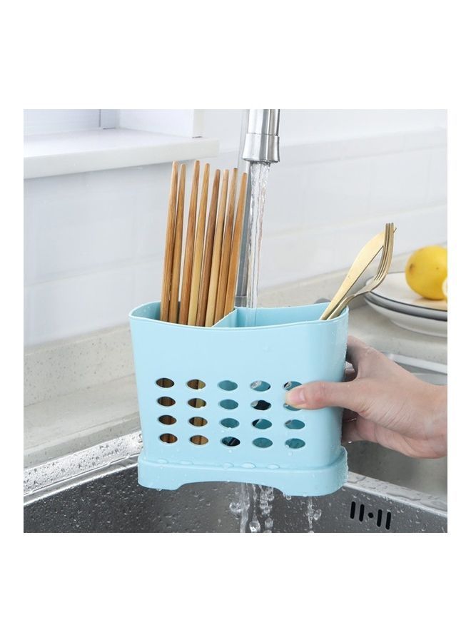 NIBEMINENT Kitchen Drain Chopsticks Cage Blue 16x7.5x13cm  - Image 3
