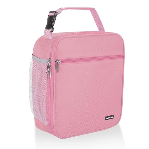 Lovoeo Lunch box Lunch bag for men women Insulated Lunchbox Lunch bags for Work Picnic Travel Pink - Image 1